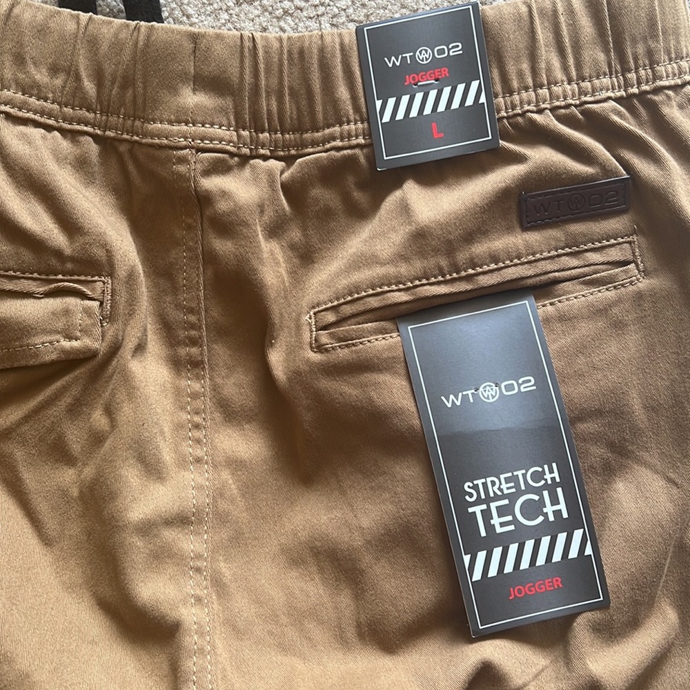 NWT Stretch Tech Wt02 Khaki Jogger Pants - Picture 7 of 9